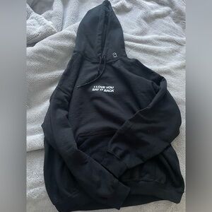 LONELY GHOST black hoodie